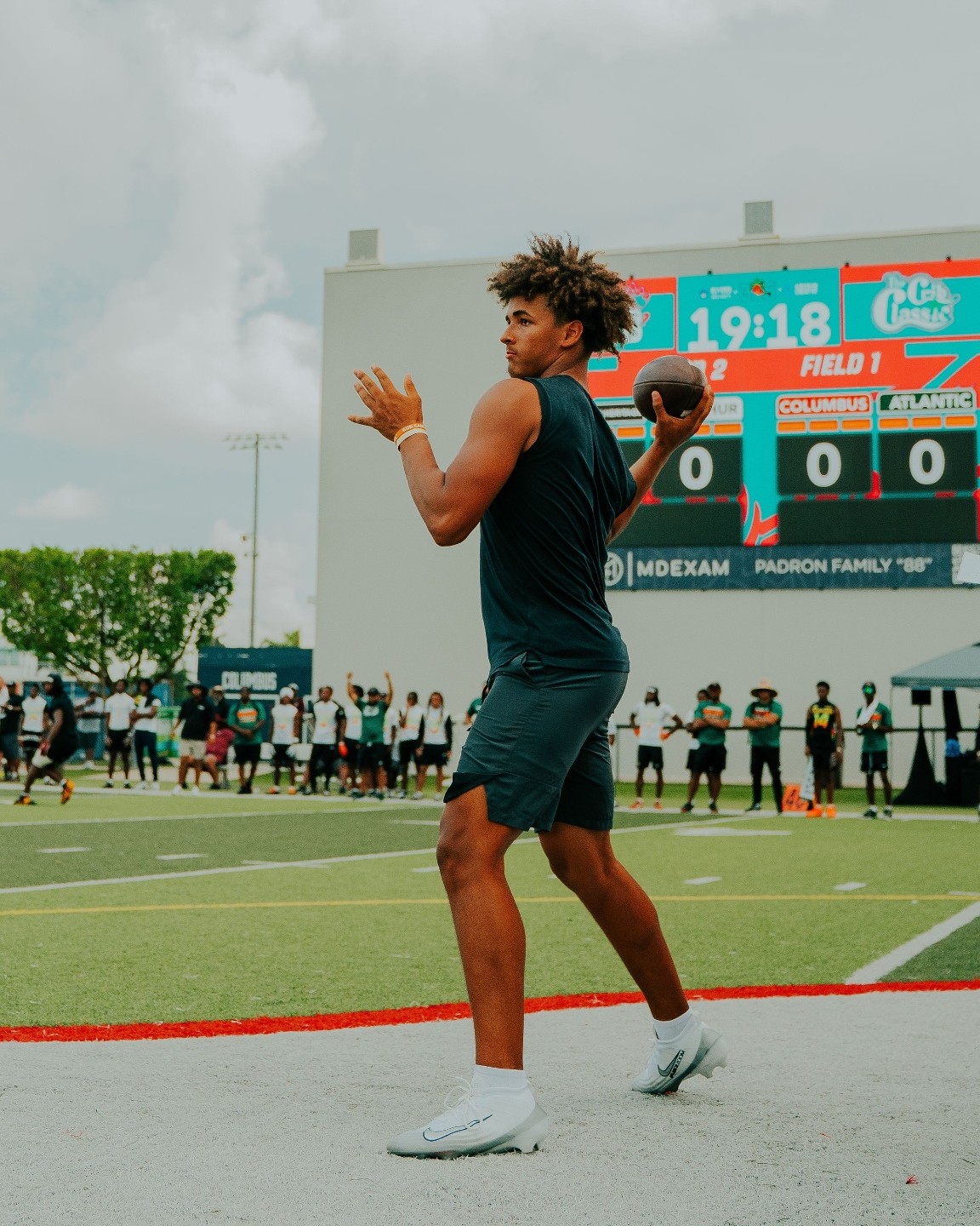 Crib Classic athletes on the field